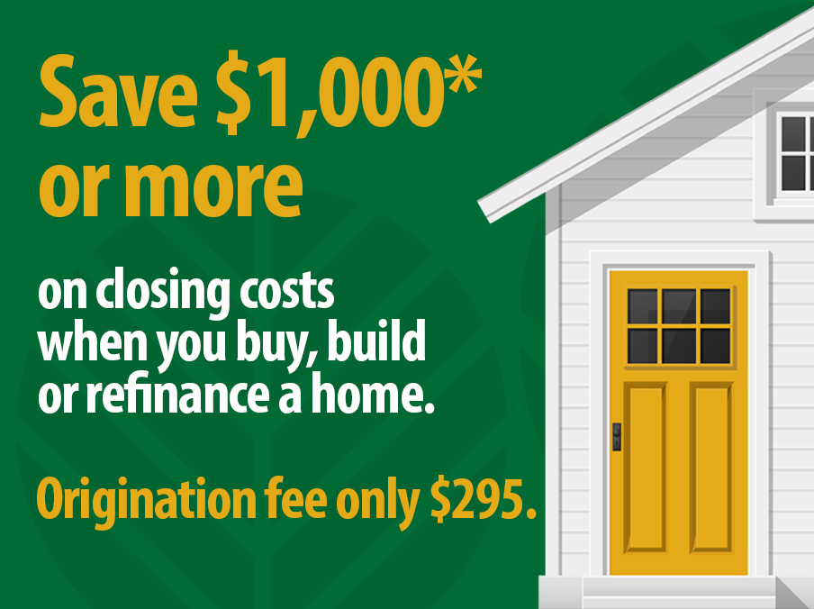 Image with house Save $1,000 or more on closing costs
